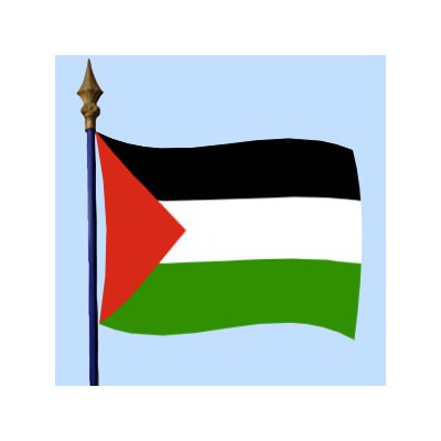 Drapeau Palestine sur Hampe à agiter - 5 tailles disponibles