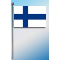 DRAPEAU PLASTIFIE 9.5X16CM Finlande