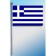 DRAPEAU PLASTIFIE 9.5X16CM Grèce