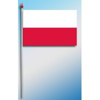 DRAPEAU PLASTIFIE 9.5X16CM Pologne