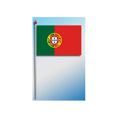 DRAPEAU PLASTIFIE 9.5X16CM Portugal avec armoirie