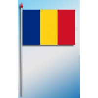 DRAPEAU PLASTIFIE 9.5X16CM Roumanie