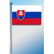 DRAPEAU PLASTIFIE 9.5X16CM Slovaquie