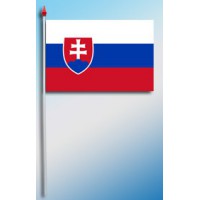 DRAPEAU PLASTIFIE 9.5X16CM Slovaquie