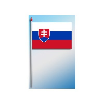 DRAPEAU PLASTIFIE 9.5X16CM Slovaquie