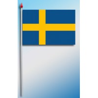 DRAPEAU PLASTIFIE 9.5X16CM Suède