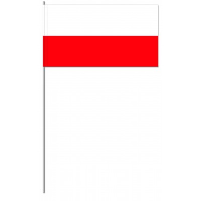 DRAPEAU PAPIER 12X24CM Pologne