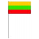 DRAPEAU PAPIER 12X24CM Lituanie