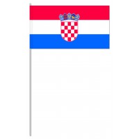 DRAPEAU PAPIER 12X24CM CROATIE - lot de 50 ex