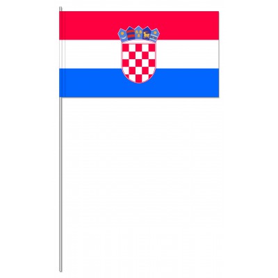 DRAPEAU PAPIER 12X24CM Croatie