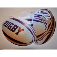 GUIRLANDE BALLON DE RUGBY 5M carton couleur