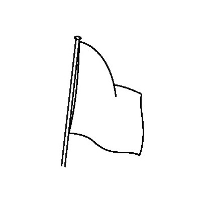 DRAPEAU DE COURSE BLANC