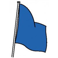 DRAPEAU DE COURSE BLEU 