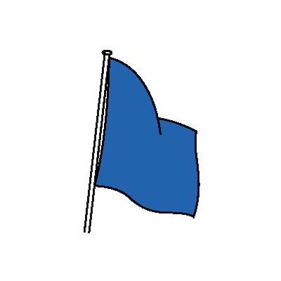 DRAPEAU DE COURSE BLEU 