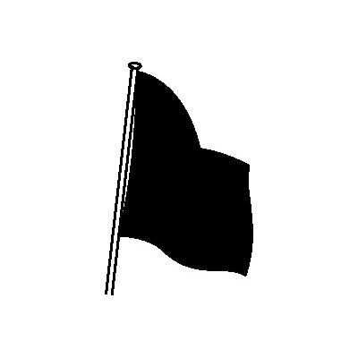 DRAPEAU DE COURSE NOIR