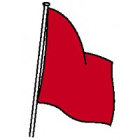 DRAPEAU DE COURSE ROUGE