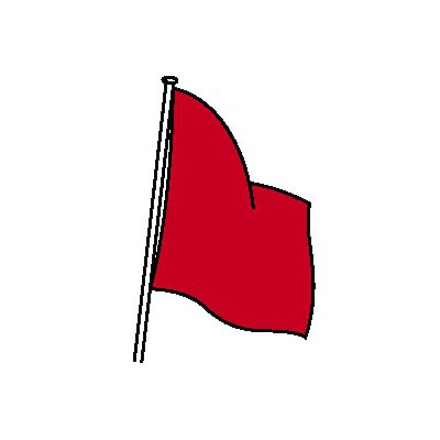 DRAPEAU DE COURSE ROUGE