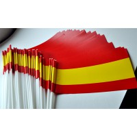 DRAPEAU PAPIER 12X24CM ESPAGNE - lot de 50 ex