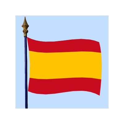 DRAPEAU Espagne sans armoirie