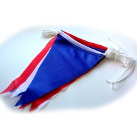 GUIRLANDE BLEU BLANC ROUGE TISSU 10M