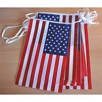 GUIRLANDE USA ETATS-UNIS 20x30cm - 10m - PVC