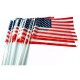 DRAPEAU USA ETATS-UNIS PLASTIQUE 20x30cm sachet de 10 ex