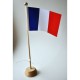 DRAPEAU FRANCE 10X15CM SUR SOCLE BOIS