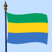 DRAPEAU Gabon 