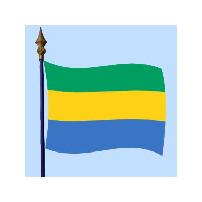 DRAPEAU Gabon 