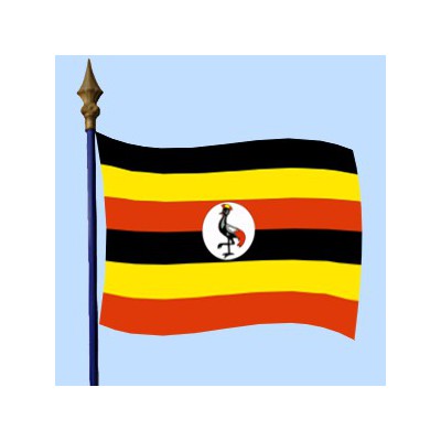 DRAPEAU Ouganda 