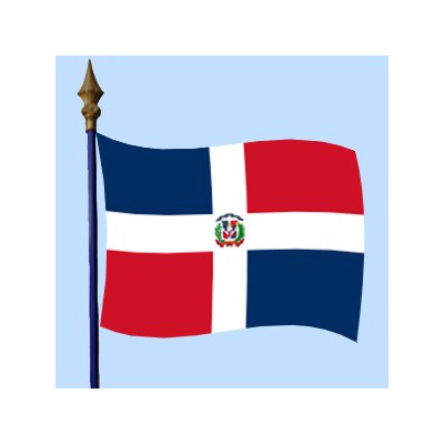 DRAPEAU République dominicaine 