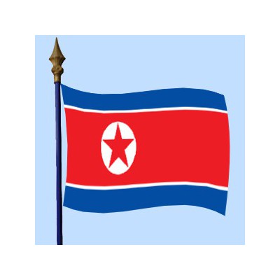 DRAPEAU Corée du Nord 