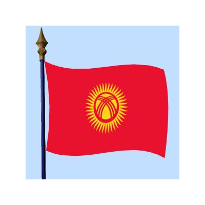 DRAPEAU Kirghizistan 
