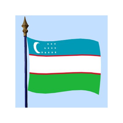 DRAPEAU Ouzbékistan 